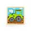 BigJigs Puzzel - Tractor - Hout - Klein - 15x15cm - 5st.