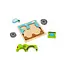 BigJigs Puzzel - Tractor - Hout - Klein - 15x15cm - 5st.