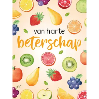 Artige Kaart - A4 formaat - Van harte beterschap - MAX009-B