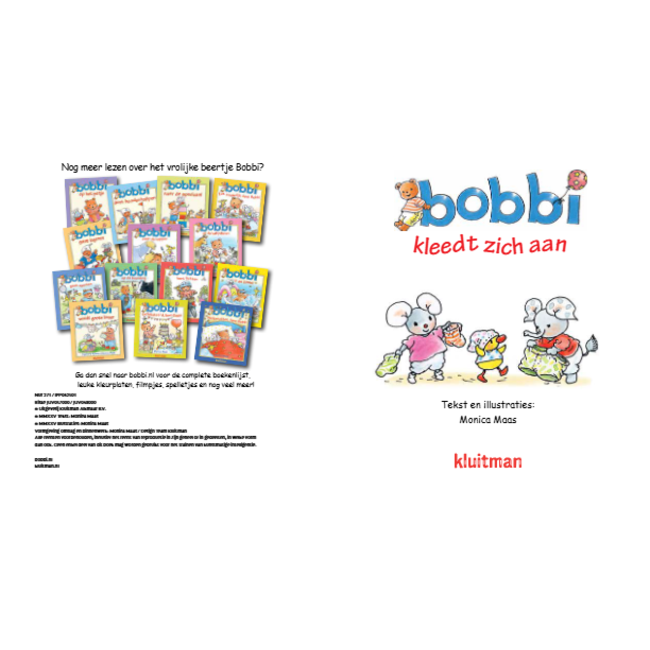 Kluitman Boek - Bobbi kleedt zich aan