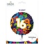 Haza-Witbaard Folieballon - 16 jaar - Cijfers - 45cm - zonder vulling