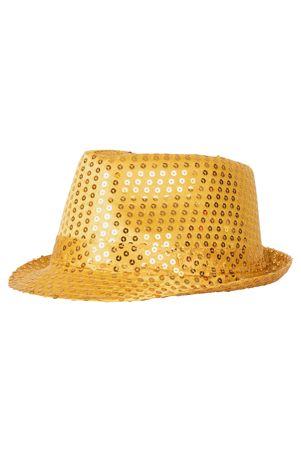 Hoed - Gleufhoed - Pailletten - Goud