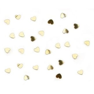 Haza-Witbaard Tafeldecoratie - Confetti - Hart - Goud - 15gr.