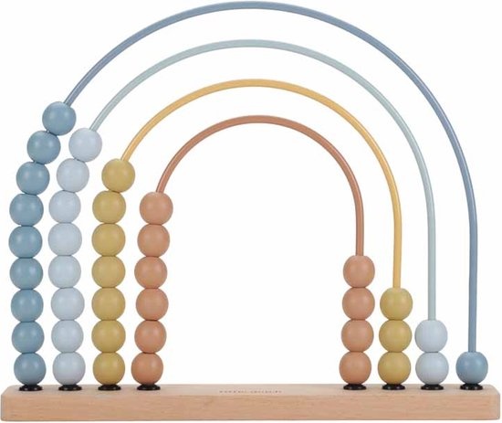 Telraam - Regenboog - Forest friends - Blauw - Little Dutch