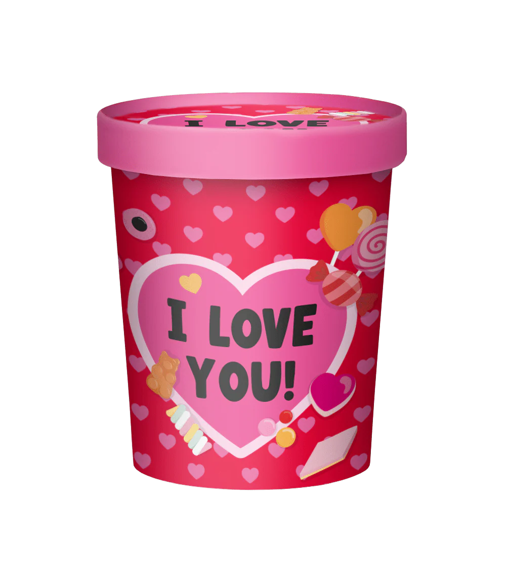 Snoepemmer - I love you - 12x14cm
