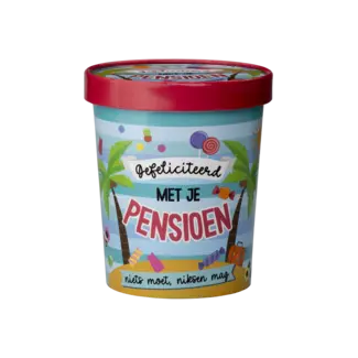 Paperdreams Snoepemmer - Gefeliciteerd met je pensioen - 12x14cm