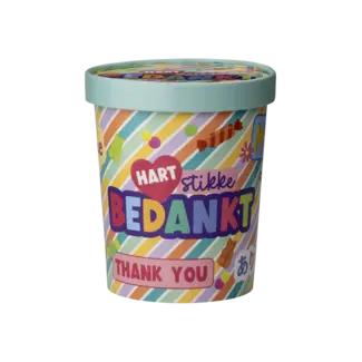Paperdreams Snoepemmer - Bedankt - 12x14cm