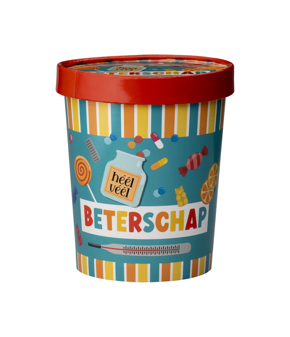 Snoepemmer - Heel veel beterschap - 12x14cm