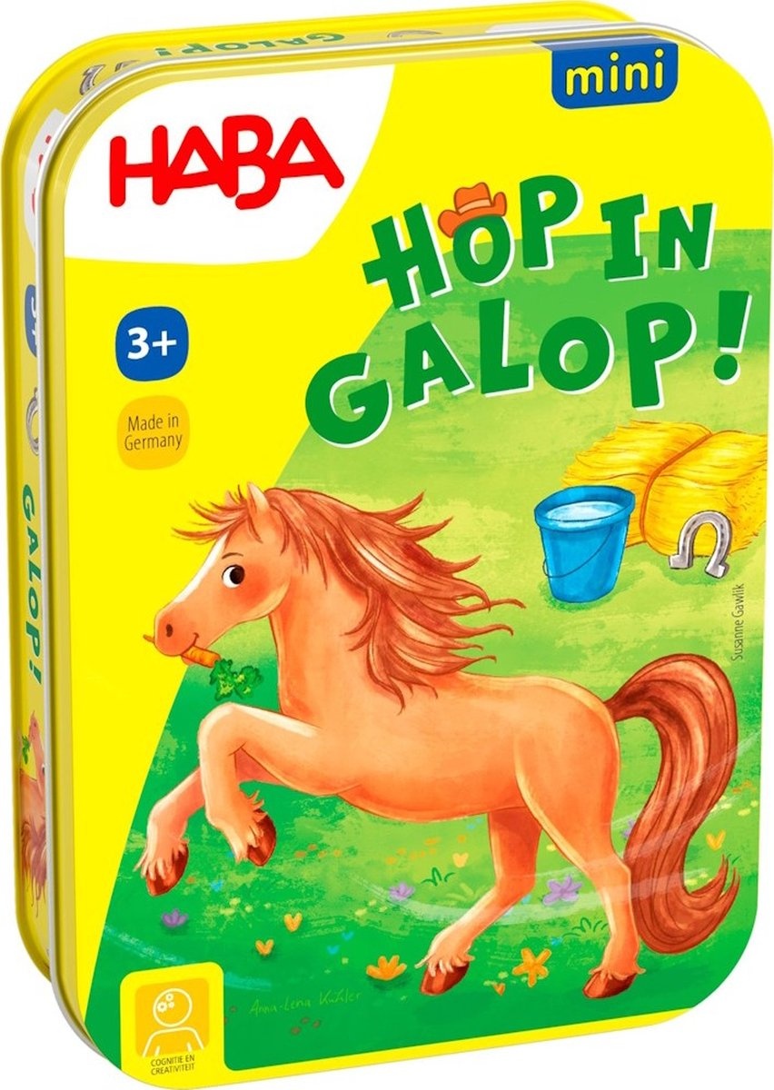 Mini spel - Hop in galop - In blikje