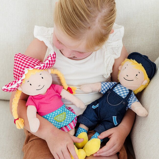 Bambolino Toys Pop - Knuffelpop - Fien en Teun - Boer Teun - 33cm