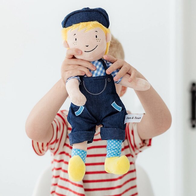 Bambolino Toys Pop - Knuffelpop - Fien en Teun - Boer Teun - 33cm