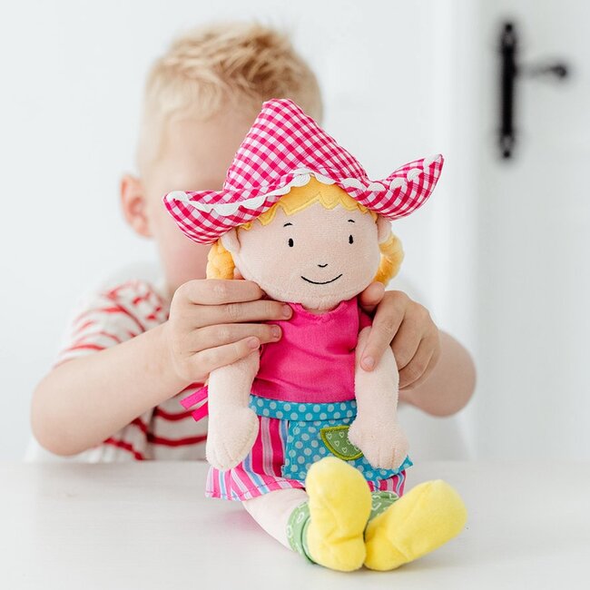 Bambolino Toys Pop - Knuffelpop - Fien en Teun - Boerin Fien - 35cm