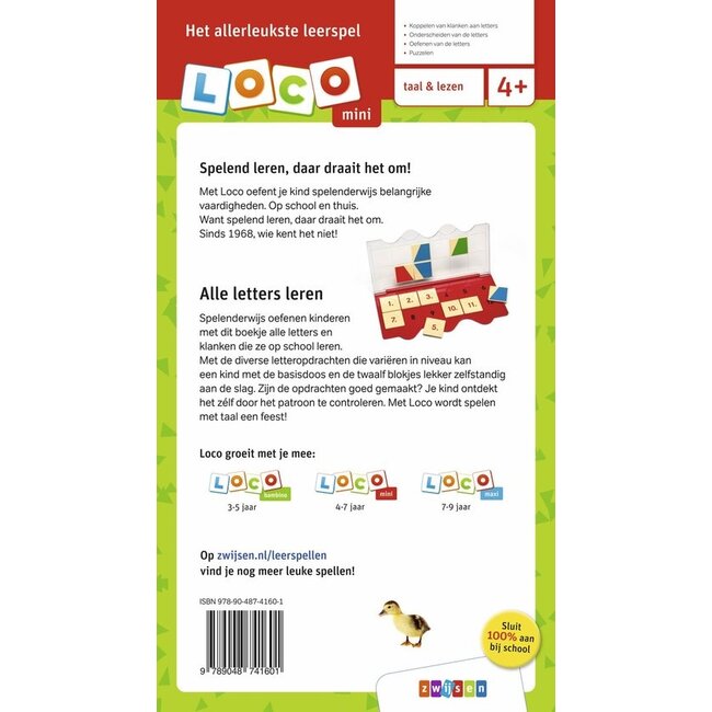 Loco Leerspellen Loco Mini - Boekje - Rompompom - Ik leer alle letters- 4-7 jaar