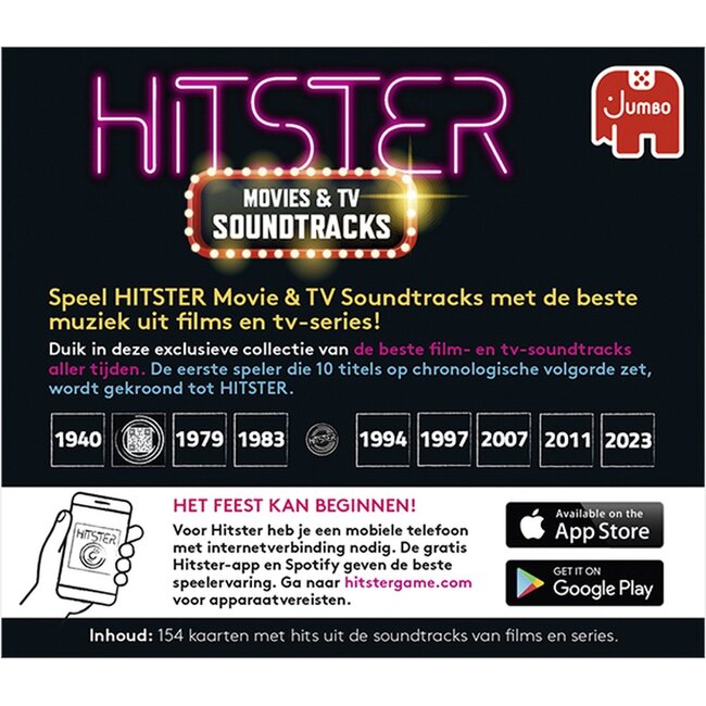 Jumbo Spel - Hitster - Uitbreidingsset - Movies & Soundtracks