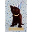 Interstat Uitnodigingskaarten - Kitten met feesthoedje - 6st.