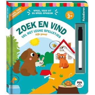 Interstat Boek - Spelletjesboek - Zoek en vind - Huisdieren - 3+