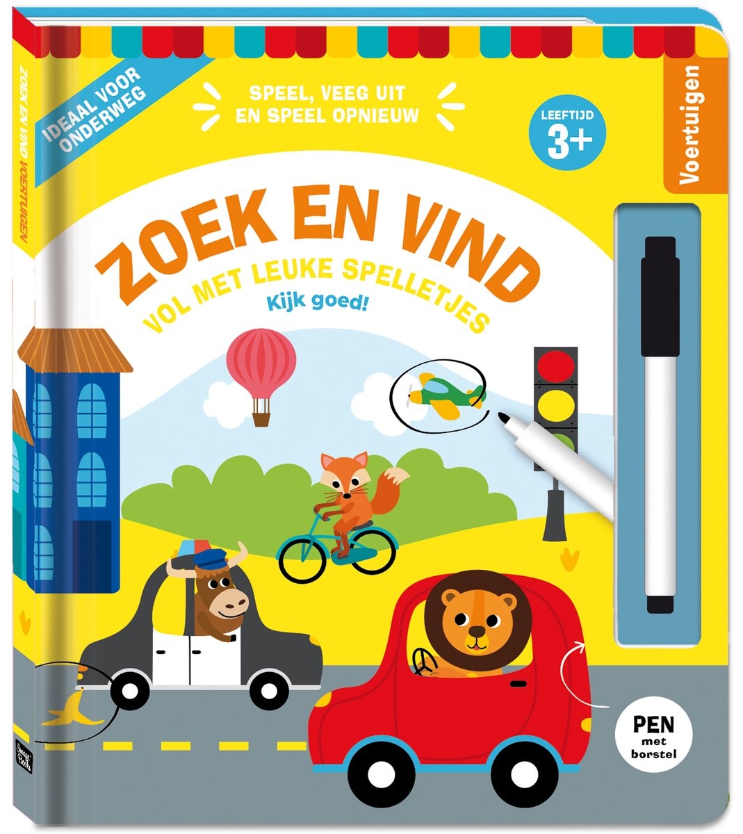 Boek - Spelletjesboek - Zoek en vind - Voertuigen - 3+