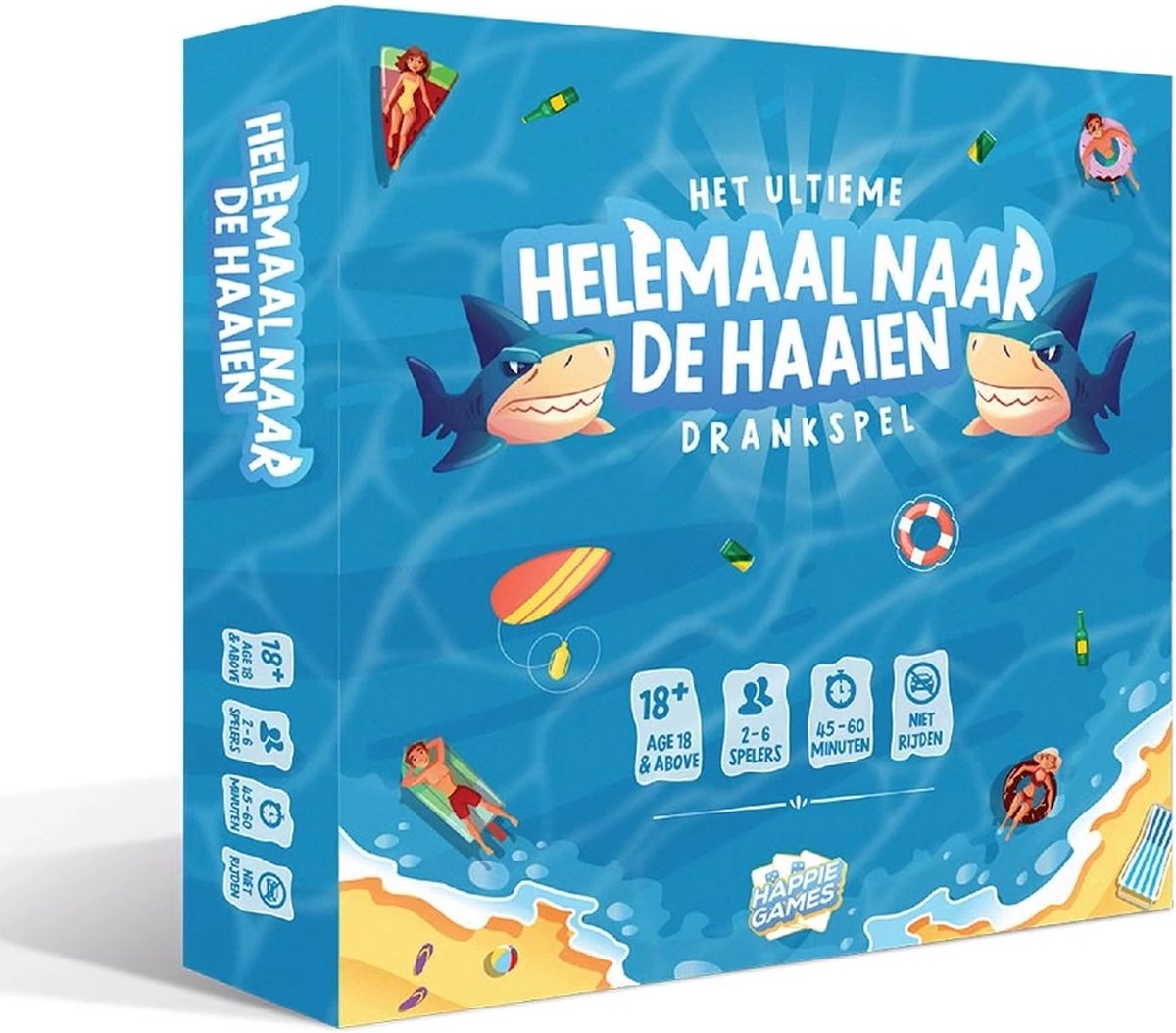 Spel - Drankspel - Helemaal naar de haaien - 18+