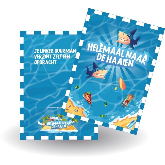 PartyXplosion Spel - Drankspel - Helemaal naar de haaien - 18+