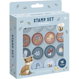 Little Dutch Stempelset - Forest friends - 16dlg - Zelfinktend