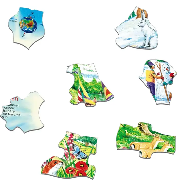 Puzzel - De vier seizoenen - 44st - Karton