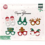Folat Brillen Set - Kerst - Karton - 6dlg.