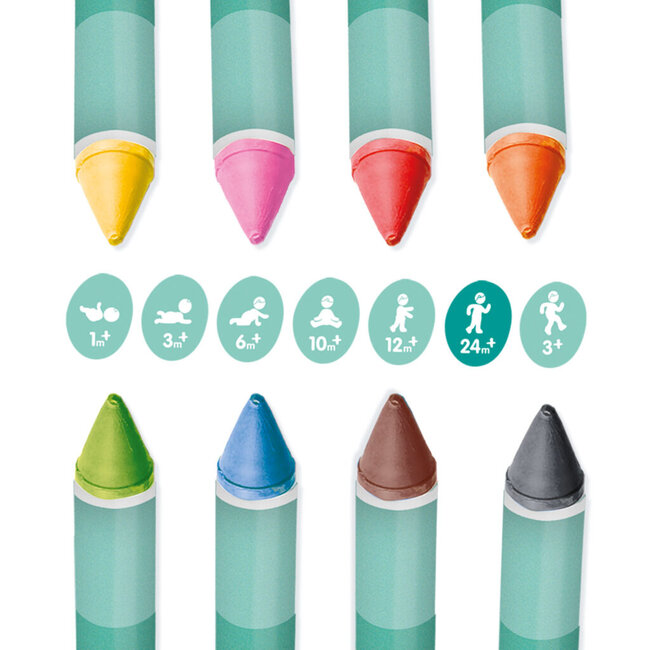 SES Tekenen - Bad krijt - 8 kleuren - 2+