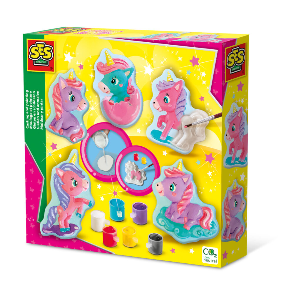 Knutselen - Gips gieten en schilderen - Unicorns - Eenhoorns - 5+