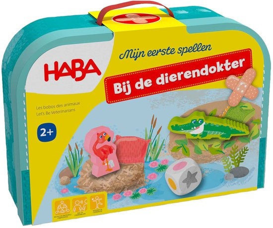 Spel - Mijn eerste spellen - Bij de dierendokter - In koffertje - 2+