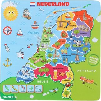 Puzzel - Nederland - Hout - 30,5x31cm