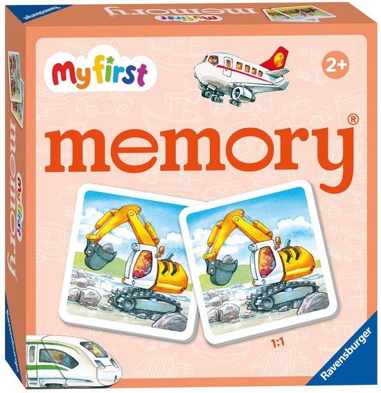 Spel - Memory - My first memory - Voertuigen - 2+