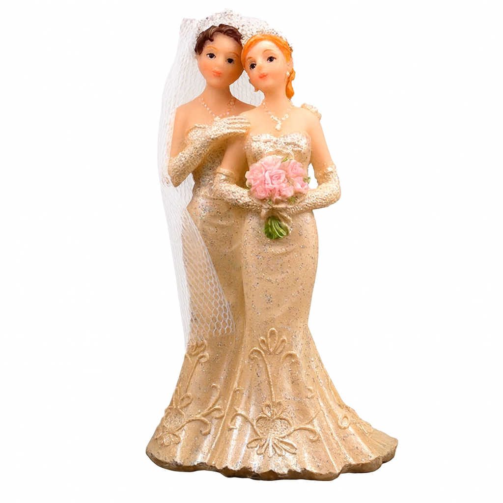 Trouwbeeldje - Caketopper - Vrouw/vrouw