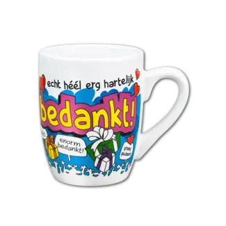 Paperdreams Mok - Cartoon - Bedankt