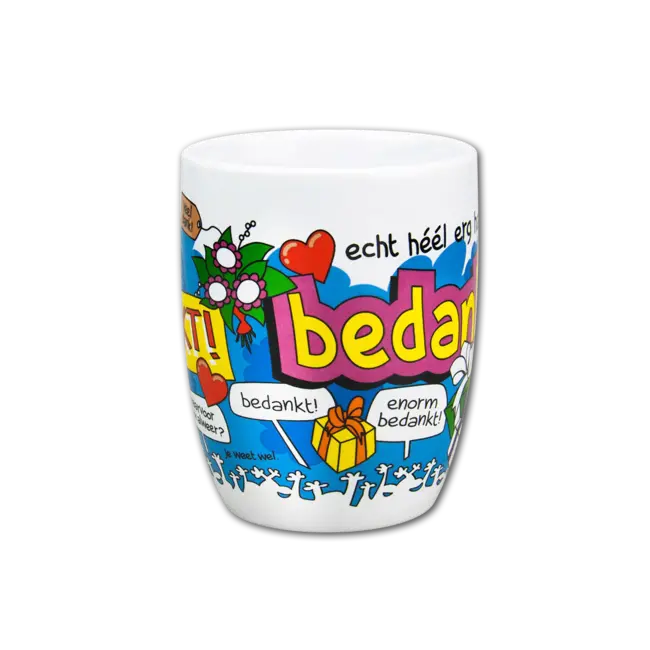 Paperdreams Mok - Cartoon - Bedankt