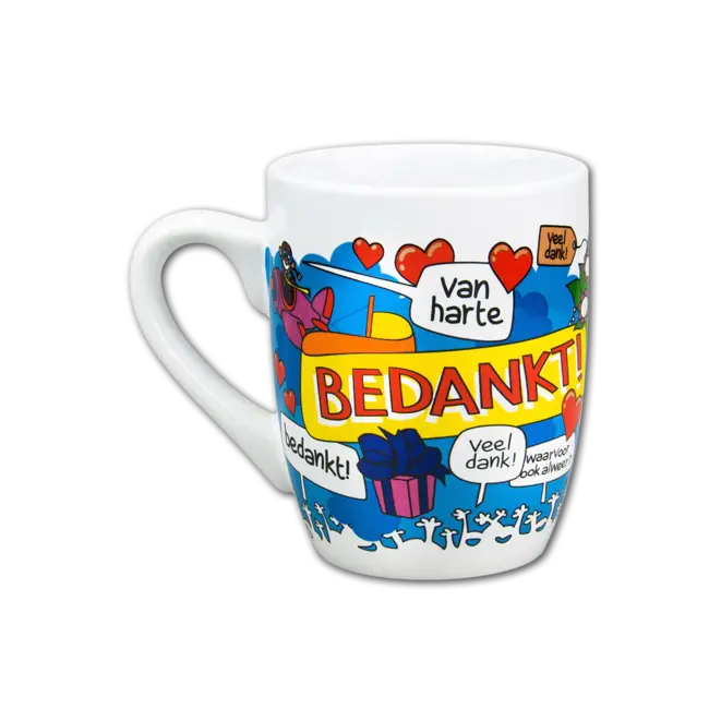 Paperdreams Mok - Cartoon - Bedankt