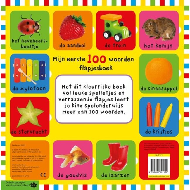 Harlekijn Boek - Flapjesboek - Mijn eerste 100 woorden