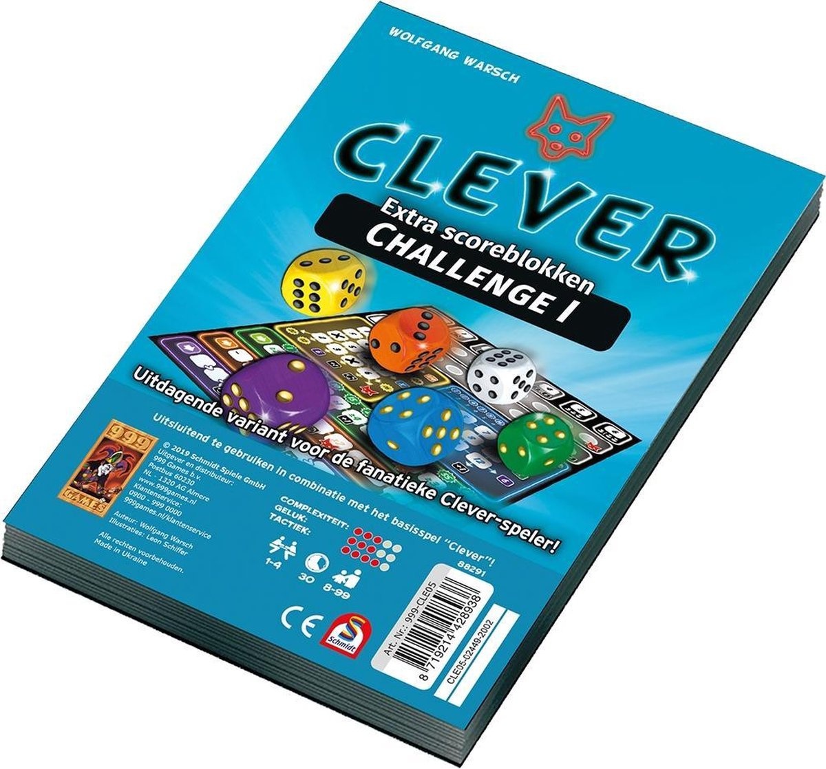 Spel - Dobbelspel - Clever - Challenge 1 - Extra scoreblokken - 2st.