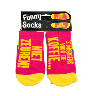 Paperdreams Sokken - Voor de koffie niet zeuren - Funny socks