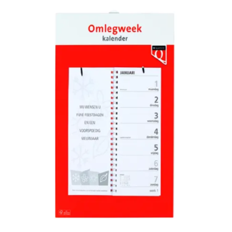 Kalender - 2026 - Omleg weekkalender - Basisuitvoering - Overzicht 2 weken