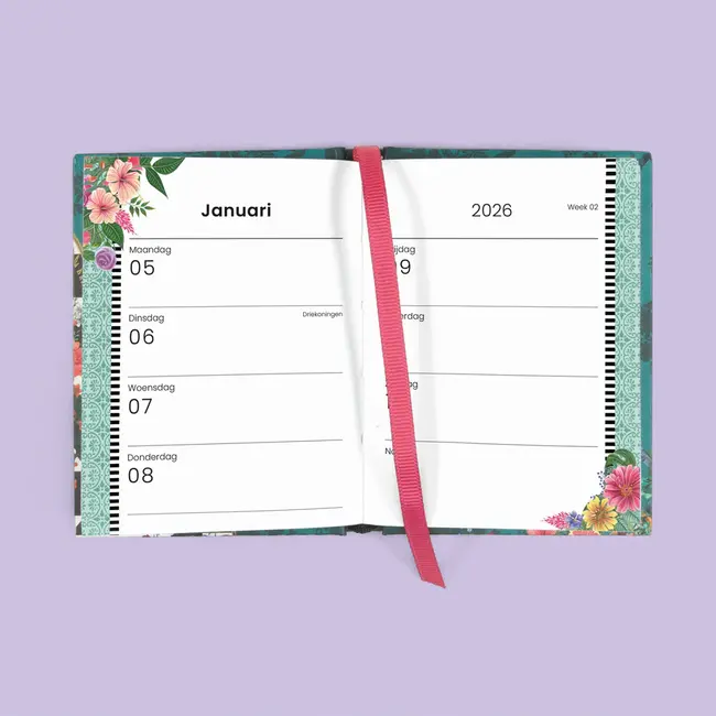 Paperclip Mini agenda - 2026 - Melli Mello - Groen