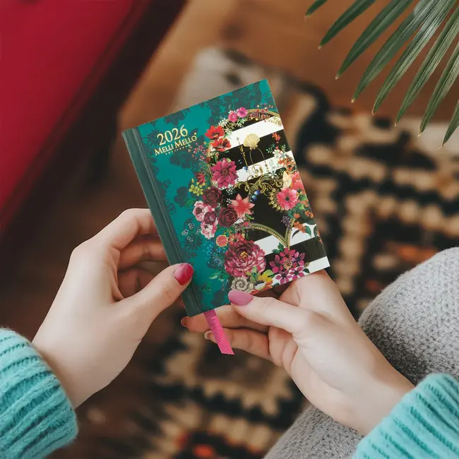 Paperclip Mini agenda - 2026 - Melli Mello - Groen