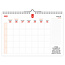 Comello Familie week notitiekalender - 2026 - Oblong - 365 dagen - 29.7x21cm
