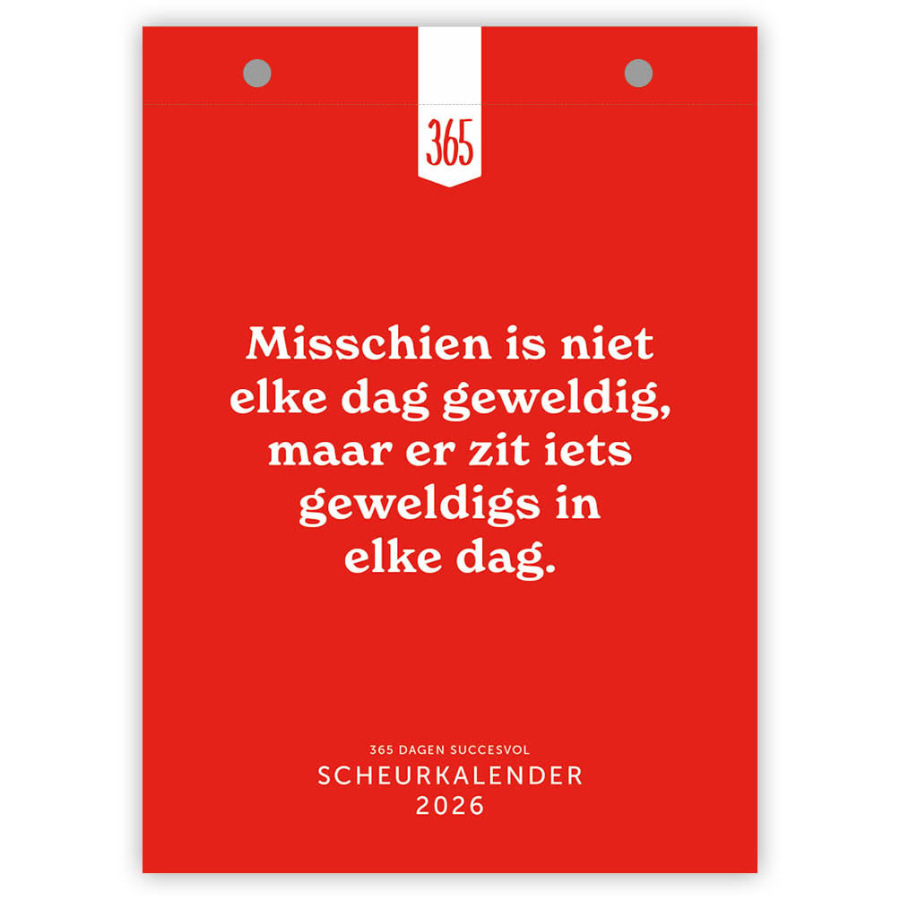 Scheurkalender - 2026 - 365 dagen succesvol - 13x18cm