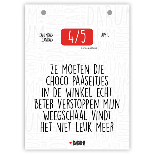 Comello Scheurkalender - 2026 - Darum - 13x18cm