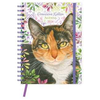 Comello Bureau agenda - 2026 - Harde kaft - Franciens katten - Laura - 17,6x23,8cm