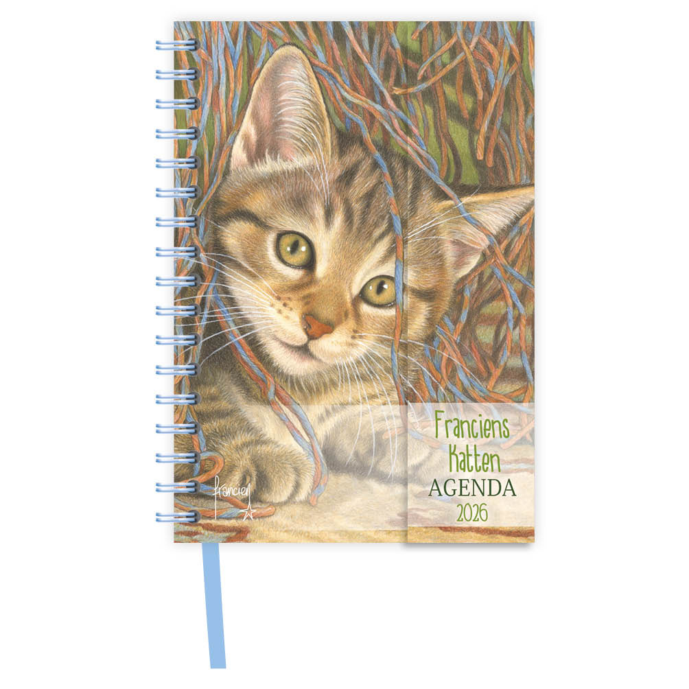 Spiraal agenda - 2026 - Franciens katten - Evi - 11x15.5cm
