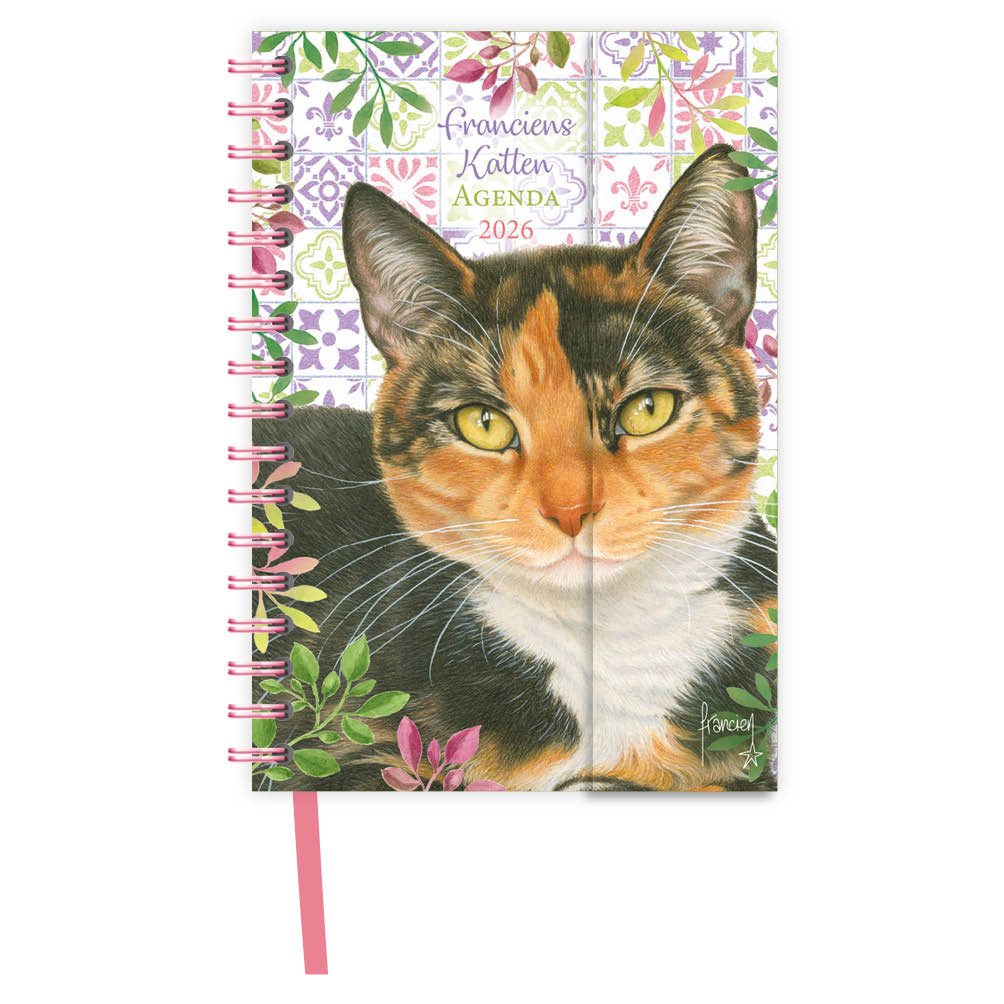 Spiraal agenda - 2026 - Franciens katten - Laura - 11x15.5cm