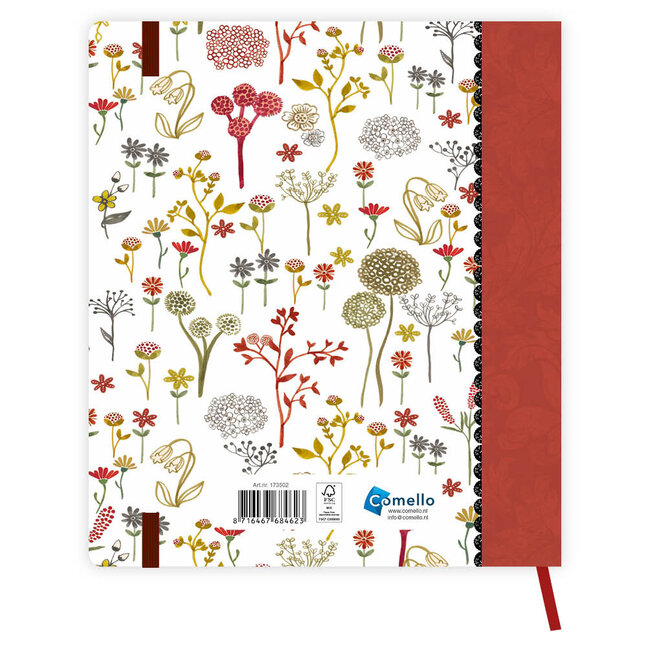 Comello Week planner - Agenda - 2026 - Studio onszelf - Flower field - 16,3x20,3cm