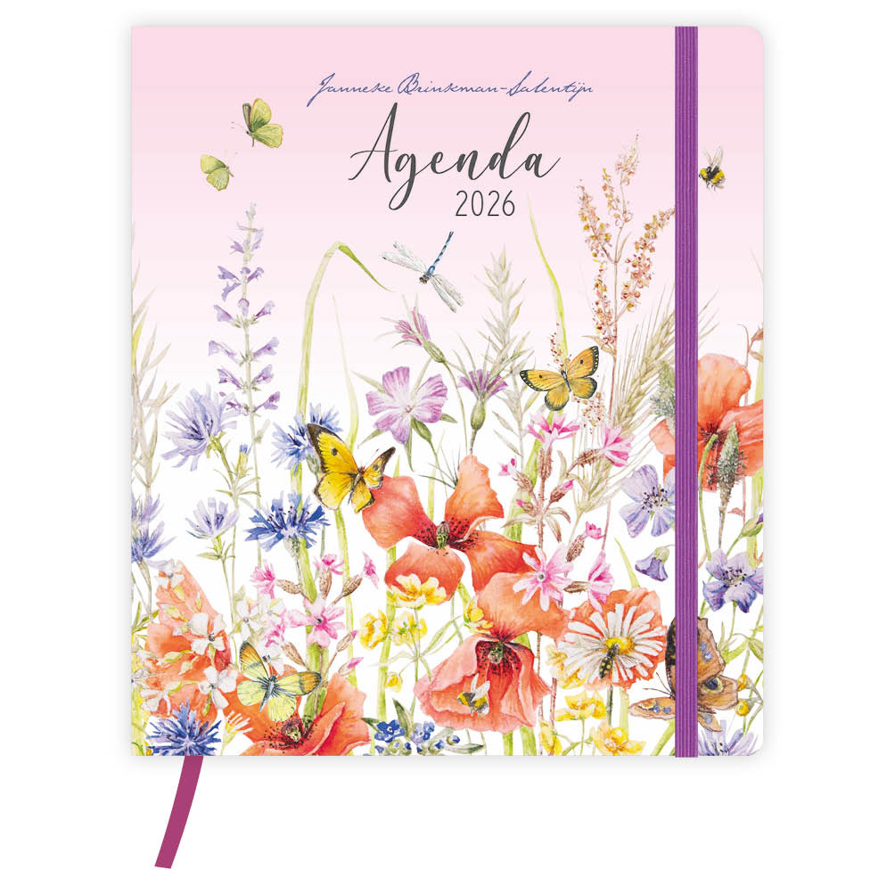 Week planner - Agenda - 2026 - Janneke Brinkman - Klaproos - 16,3x20,3cm