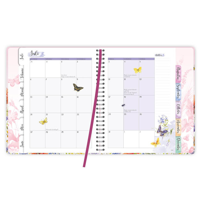 Comello Week planner - Agenda - 2026 - Janneke Brinkman - Klaproos - 16,3x20,3cm
